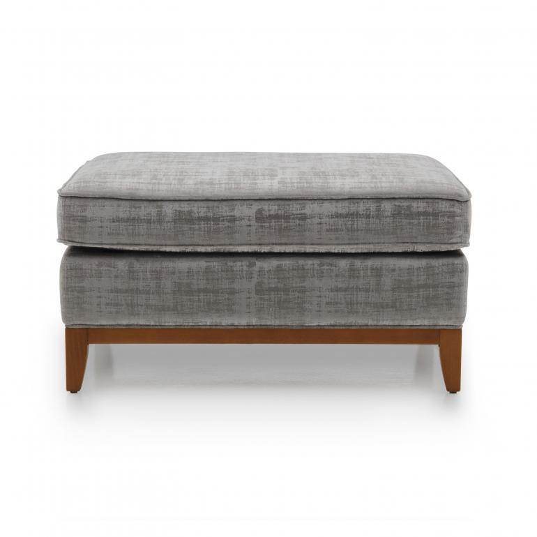 modern style wooden ottoman