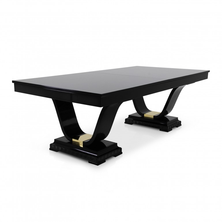 contemporary style wooden table