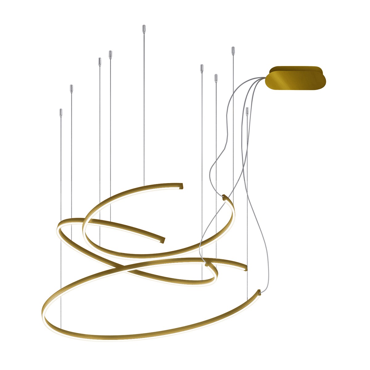 modern suspension lamp lemonia oro 4476