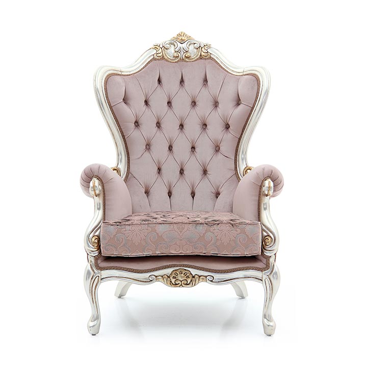 baroque style wooden armchair