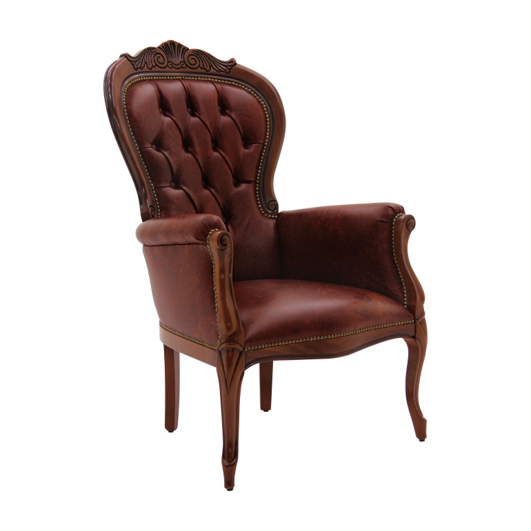 louis philippe style wooden armchair 