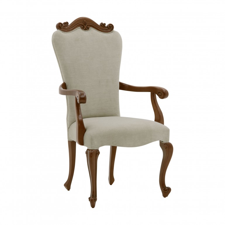 classic style wooden small armchair