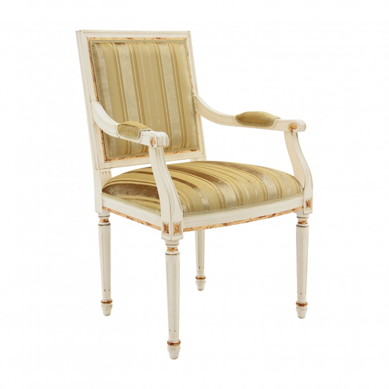 classic style wooden small armchair