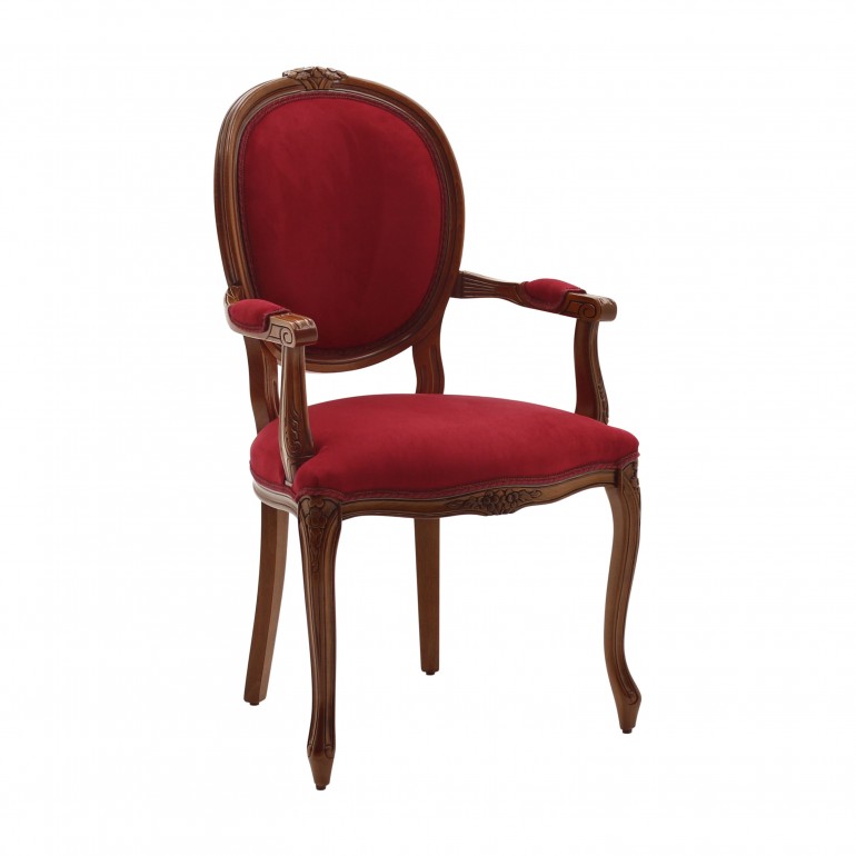 classic style wooden small armchair