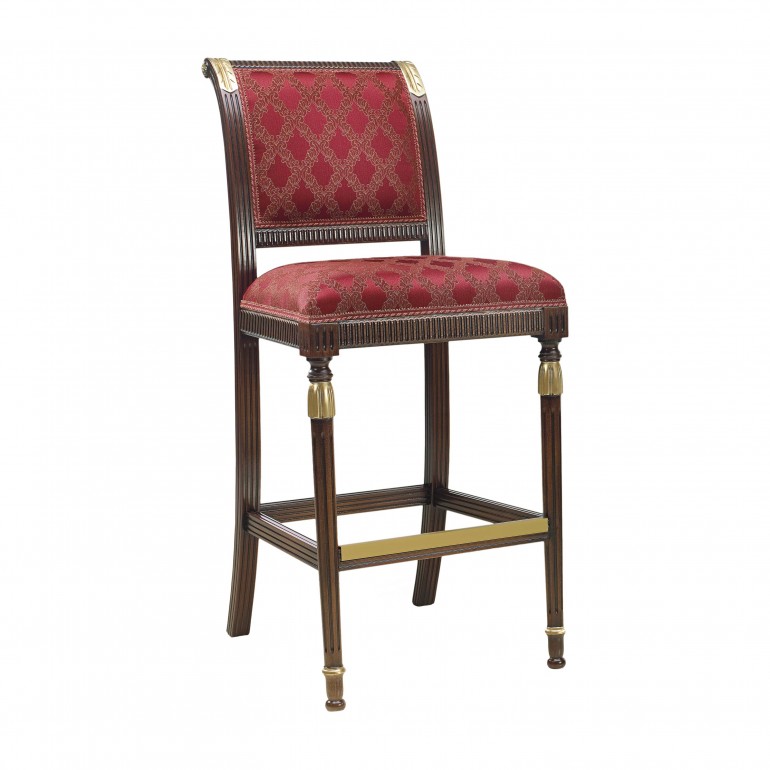 classic style wooden barstool 114 cm