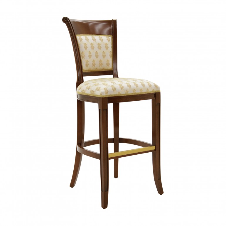 classic style wooden barstool