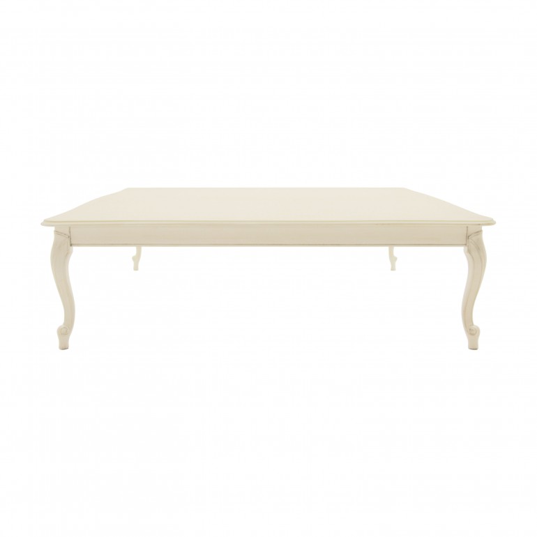 classic style low square wooden table