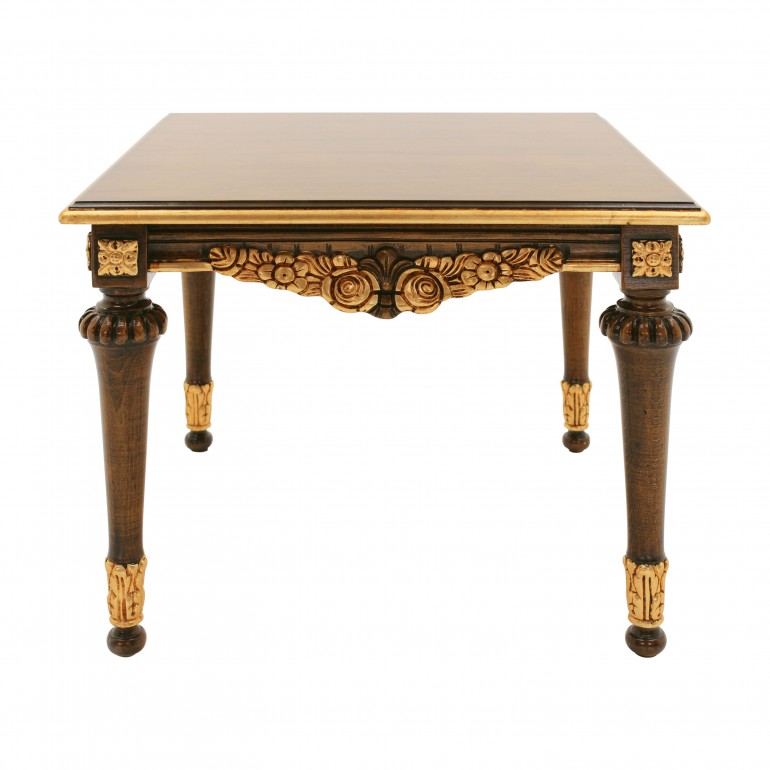 baroque style wooden lamp table