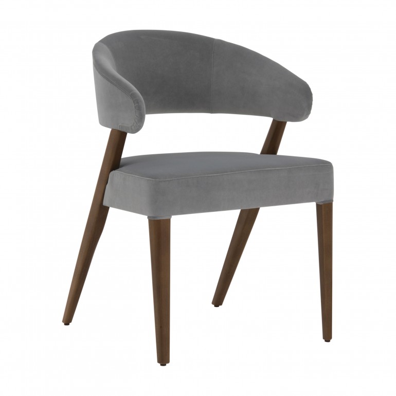 contemporary style chair with wood structure 