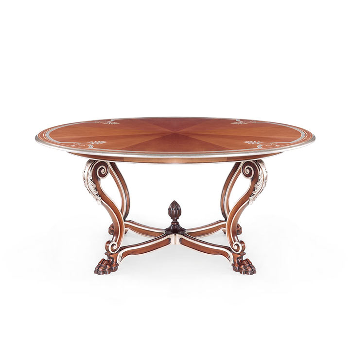 venice style wood table leone 6108