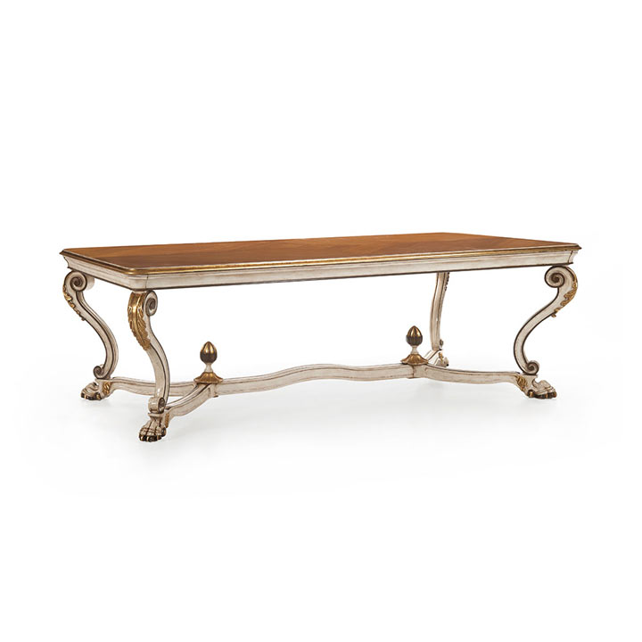 venice style wood table leone 7812