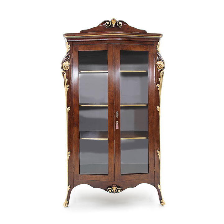 vetrina legno veneziano wood venetian glass cupboard aura 2138