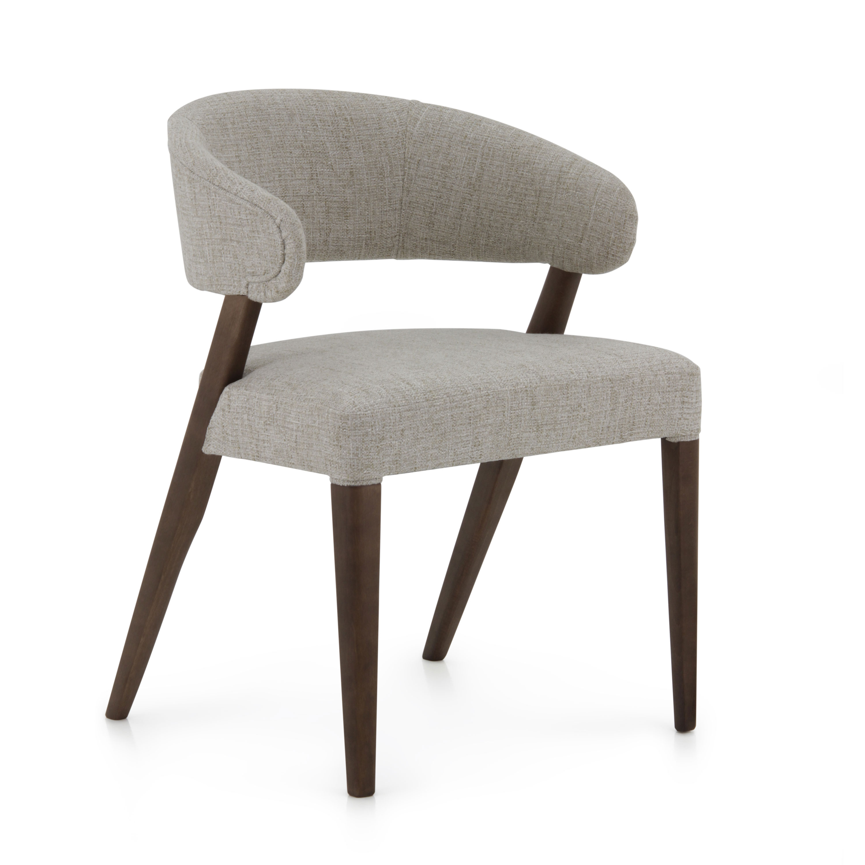 Contemporary Chair with Wood Structure Kisa Sevensedie