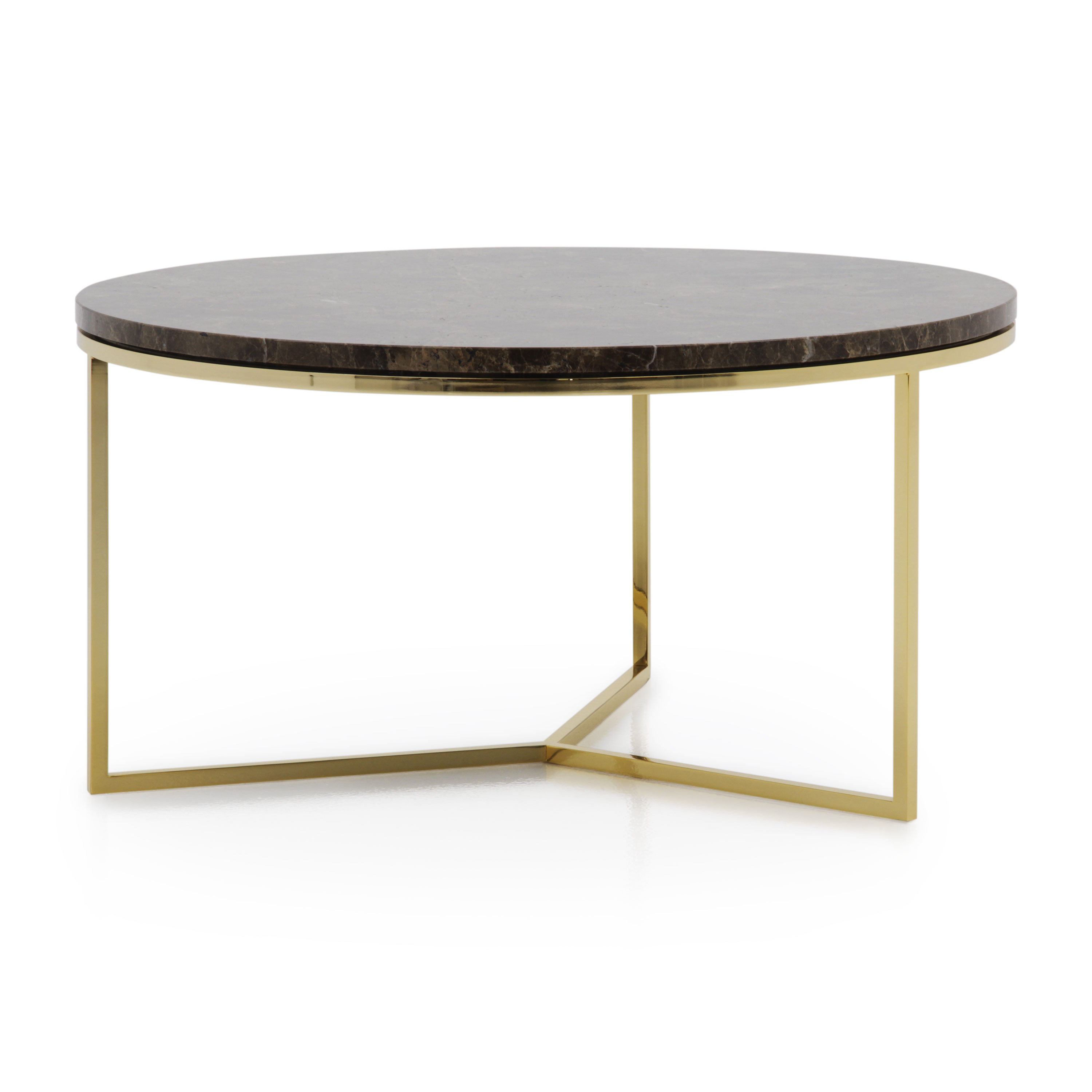 Modern Style Marble Top Coffee Table Trio Sevense