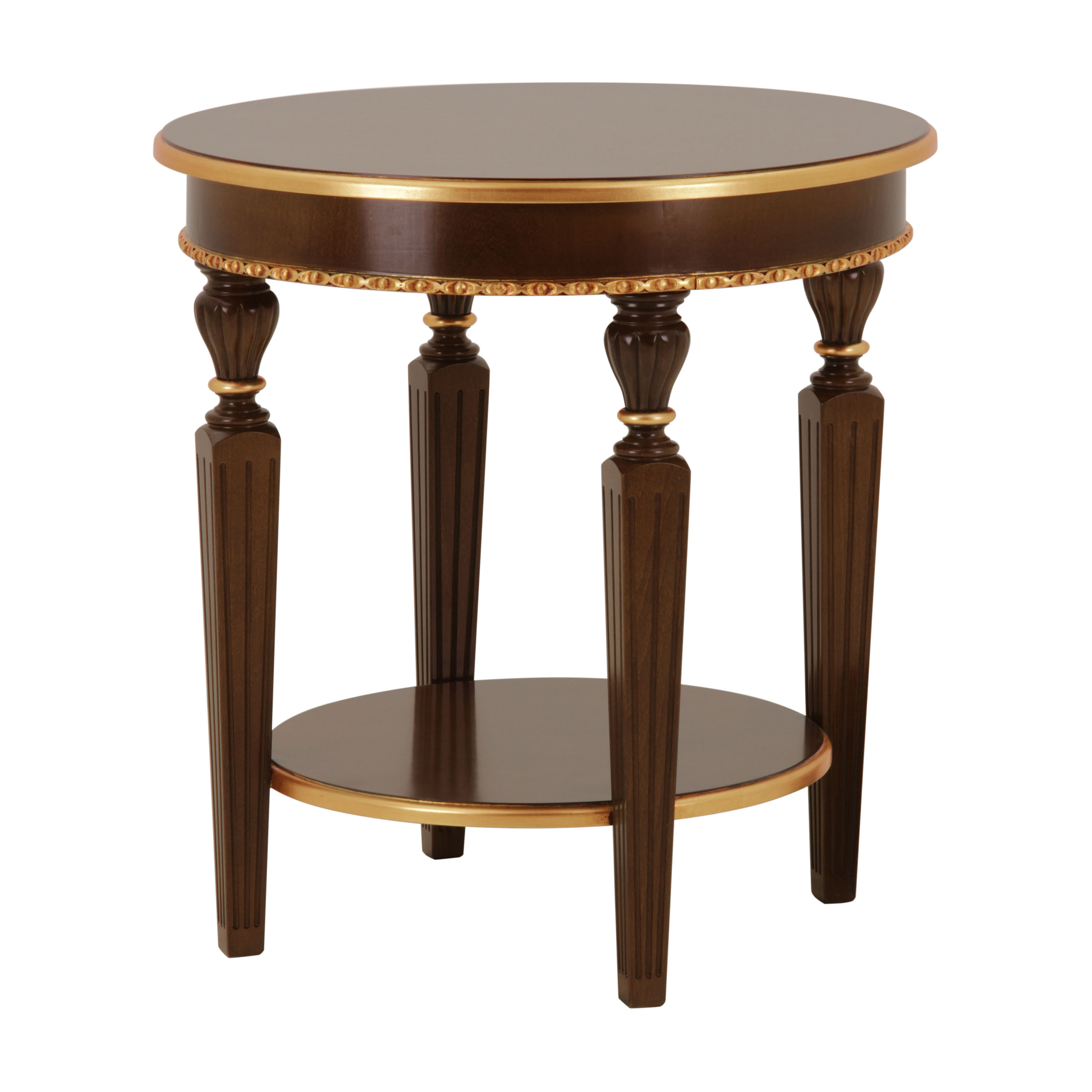 Classic Leather Table & Stool - Round