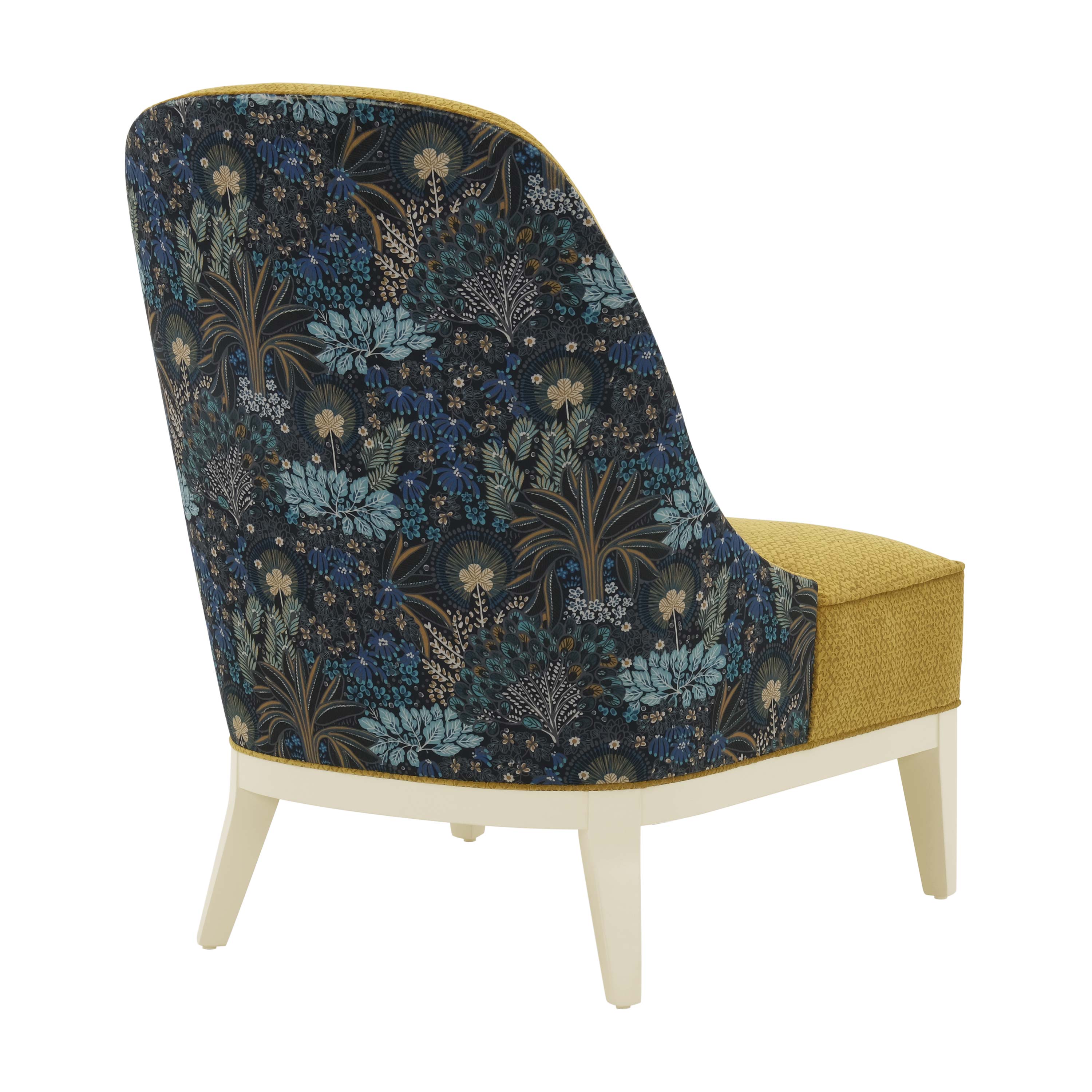 Contemporary Style Armchair Made of Wood Noemi