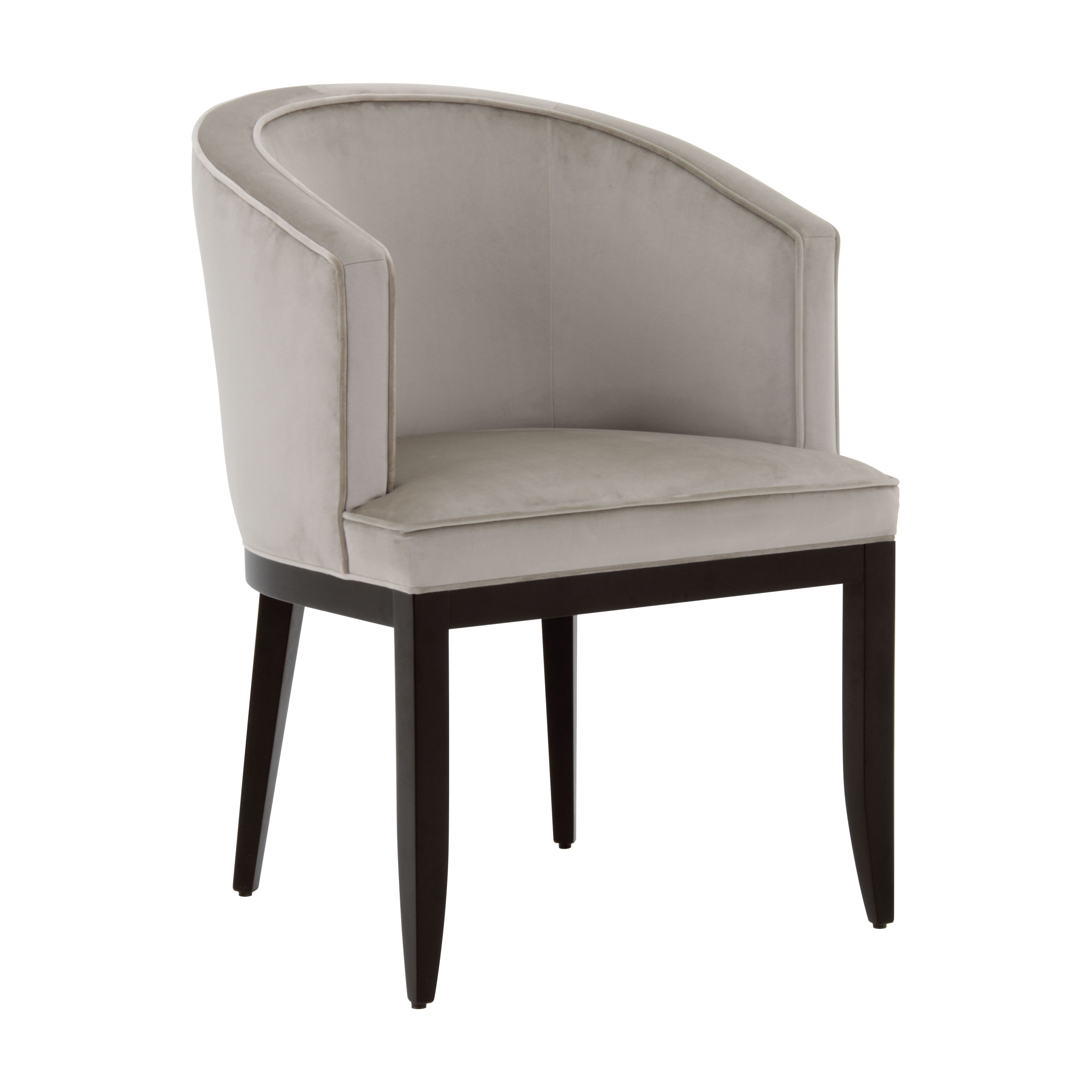 Contemporary Style Tub Chair Made of Wood Dalila