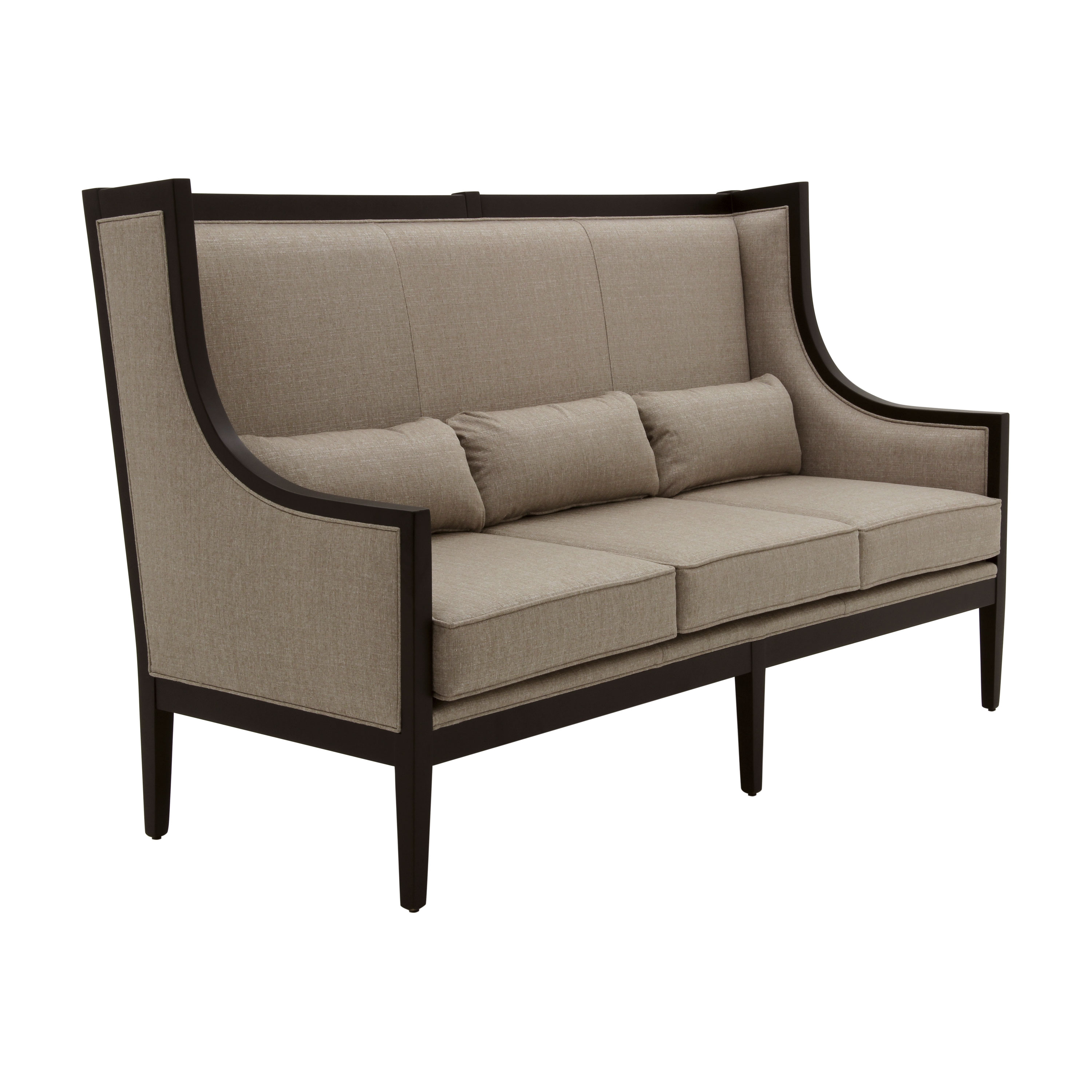Contemporary wooden sofa discount