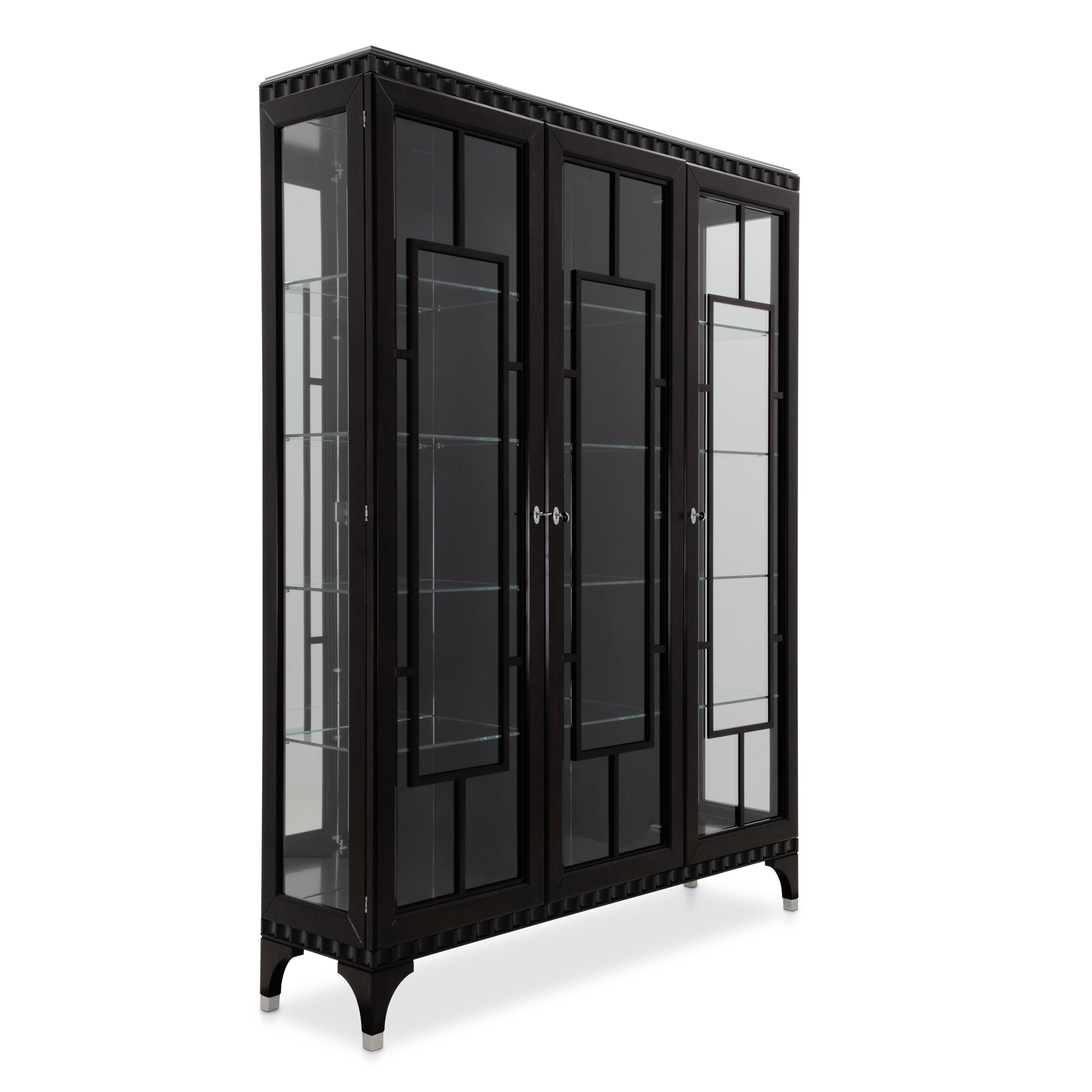 Modern Style Glass Cupboard Made Of Wood Custom035 Sevensedie