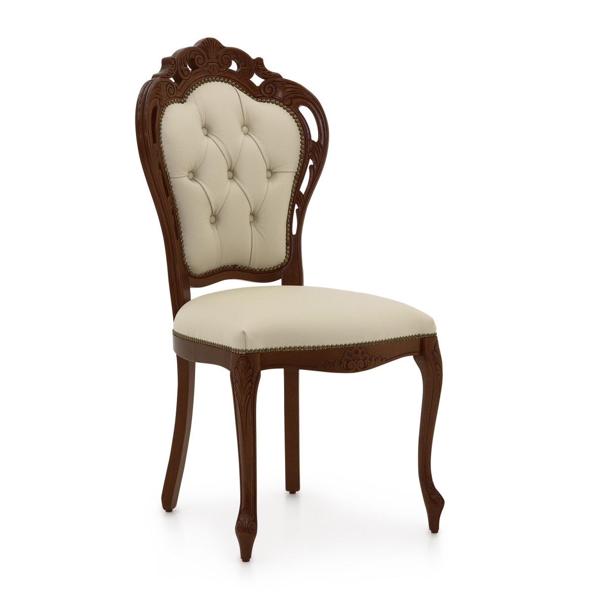 Classic chair in baroque style with wooden frame TRAFORATA by Sevensedie