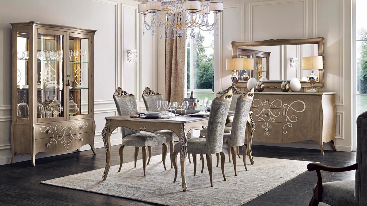 Italian classic furniture  by Sevensedie, Butterfly dining room set